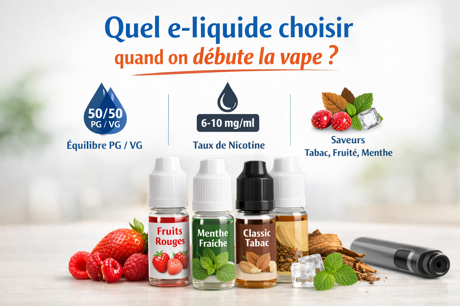 Quel e-liquide choisir quand on débute la vape ?