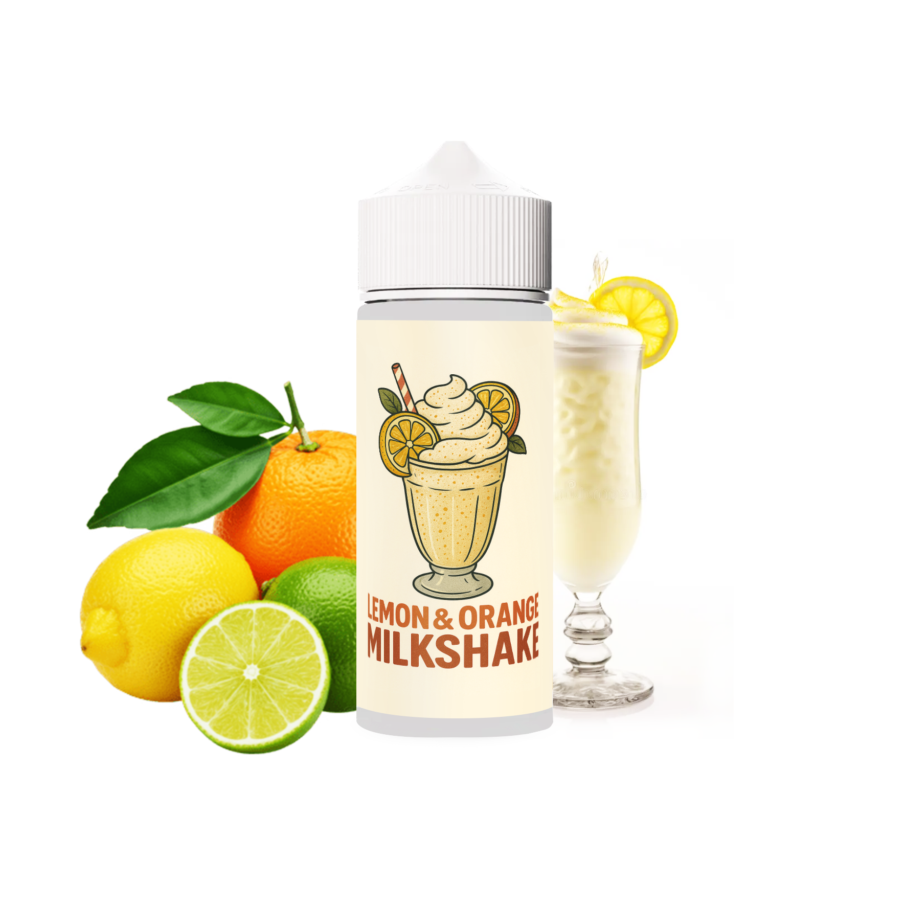 Lemon & Orange Milkshake - Citron & Orange aux Milkshakes 100ml